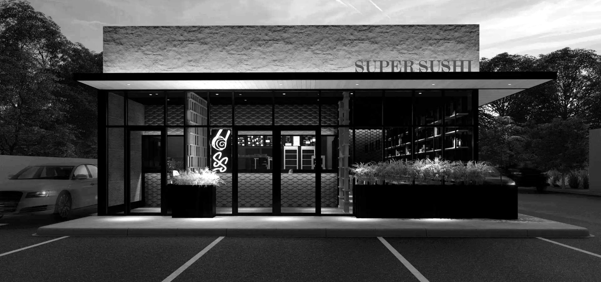 Super Sushi restaurant facade